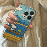 Snoopy Rowing Clear Phone Case